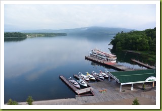 阿寒湖のほとりのホテル